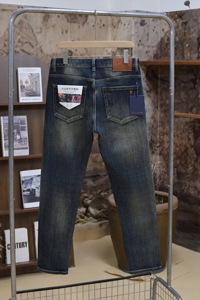 919# Hot Selling Lv 2025Ss New Autumn/Winter Original Single-Style Jeans, Super