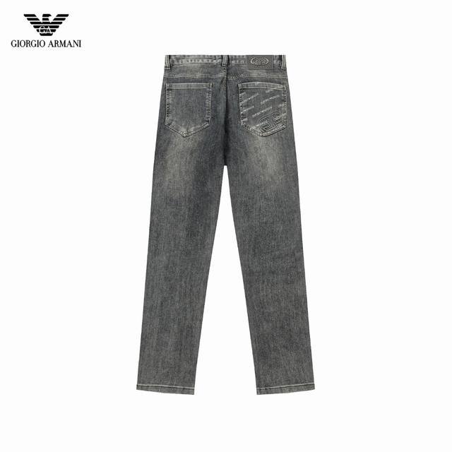 943# 25Ss Autumn/Winter Classic Versatile Armani Jeans Custom-made hardware logo