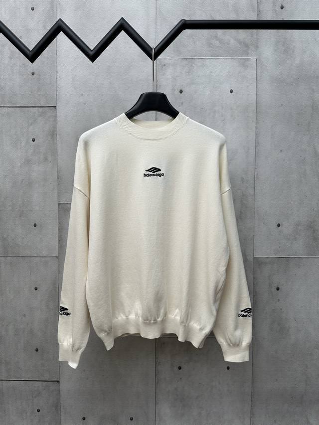 Balenciaga Ski Collection 3B Embroidered Sweater Fabric Selection: Made from a w