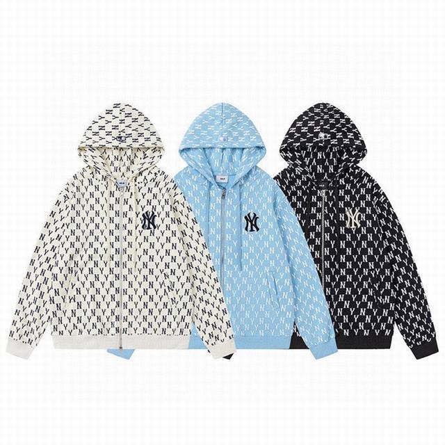 Style No. 051# White background print Mlb 24Ss new all-over monogram print coupl