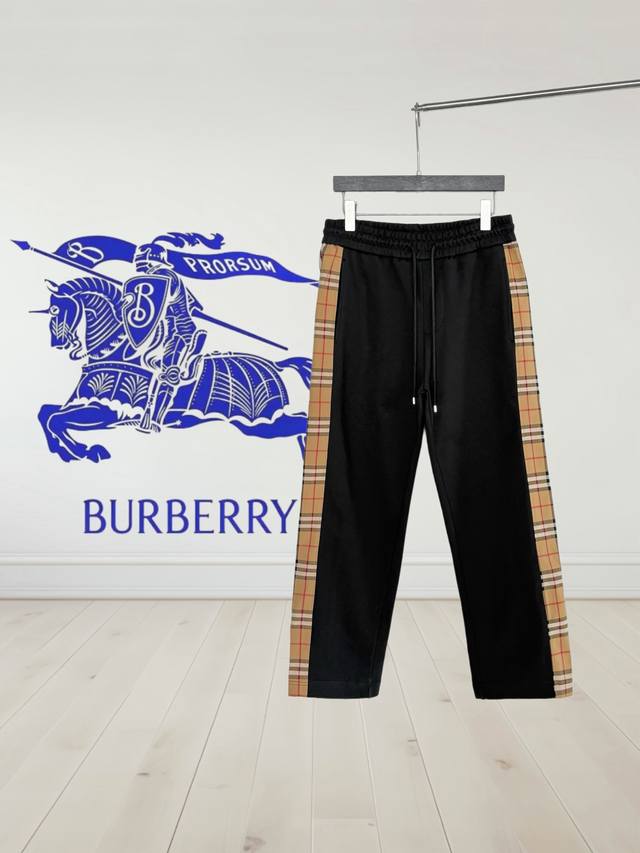 High Version Burberry Fall/Winter Straight Leg Trousers, exclusively customized