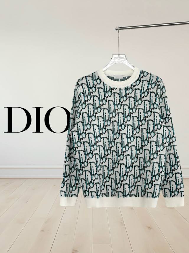 High Version Dior Oblique monogram wool sweater. Made of a 55% wool and 45% cott