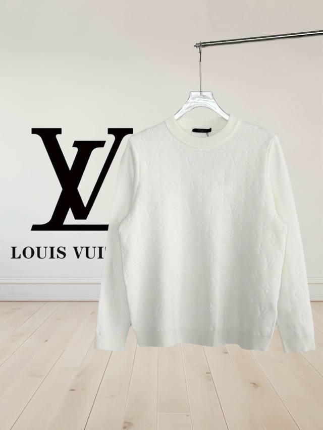 High Version Louis Vuitton Fall/Winter Knitted Jacquard Crew Neck Sweater Premiu