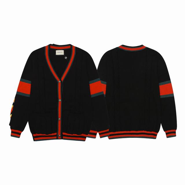 Hot Selling Gucci Cable Knit Loose Cardigan. Details and workmanship are 1:1 ide