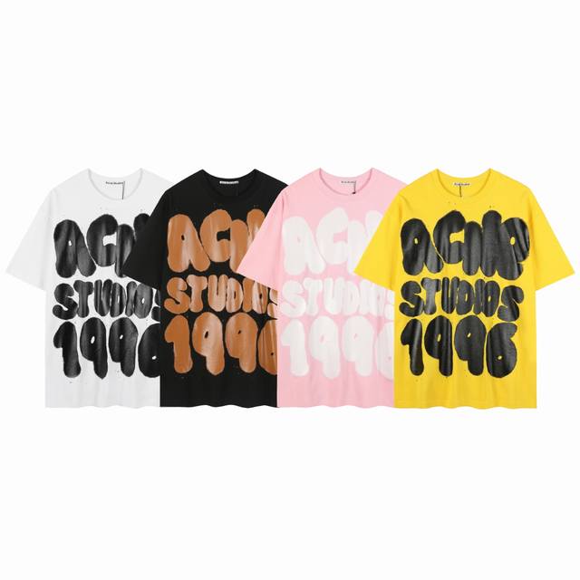 Style number Ac22 Acne Studio cartoon logo print short-sleeved T-shirt (Ddd)