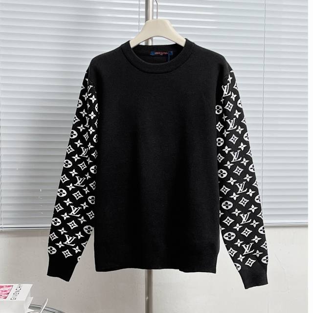 Lv Jacquard Knit Sweater. When the classic Monogram pattern meets avant-garde kn