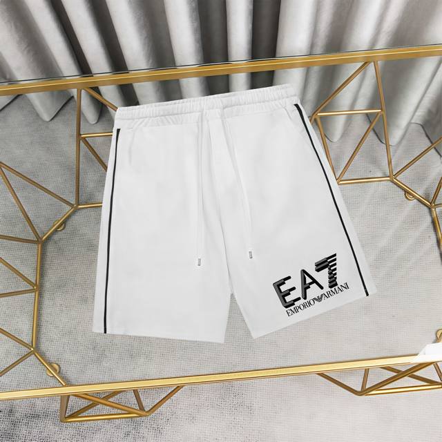 Giorgio Armani Printed Cotton Shorts/Sweatpants 1:1 replica fabric, 380g terry c