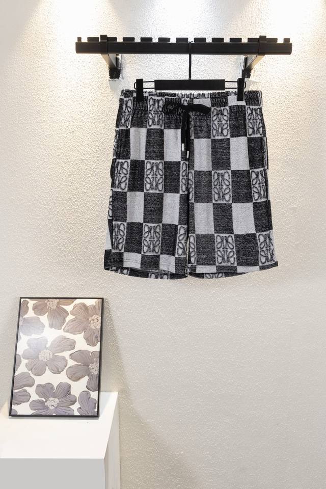 Style No. K8013 Loewe 25Ss Boutique Style Terry Cloth Shorts, Couple Style. Made