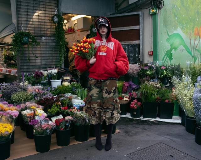 Grailz Projectg R25Fw Reversible Flight Silhouette Zipper Hooded Jacket/Cardcuto