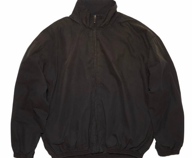 Style No. Ac999 Acne Studios Fw25 Logo Print, Loose Fit Zip-Up Long Sleeve Jacke