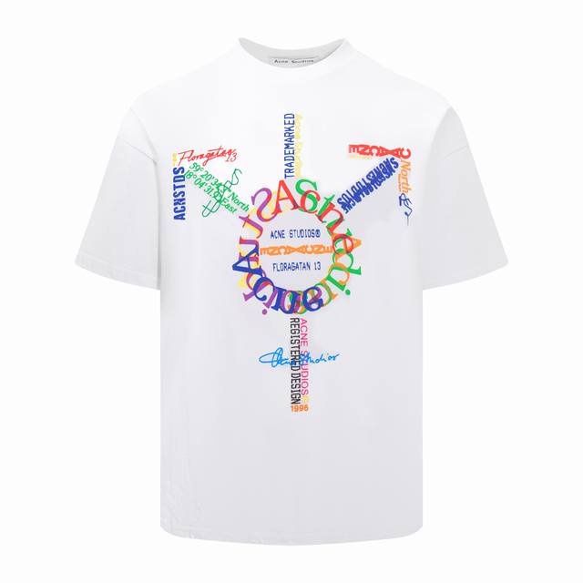 Style Number: Ac10# Acne Studios Ss25 Digital Direct Printing Loose Short-Sleeve