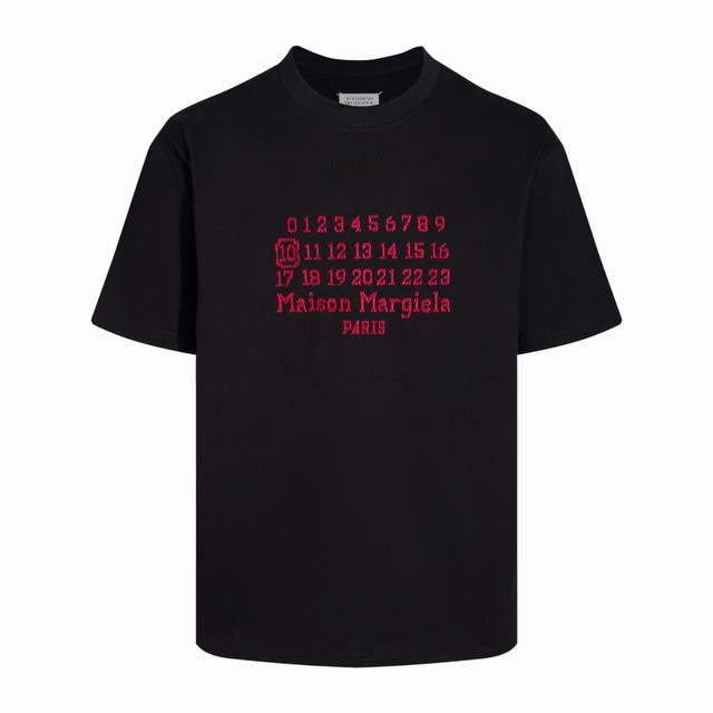 Item No. M # 80 Maiso Margiela M6 Spring Short-Sleeve Embroidered T-Shirt Series