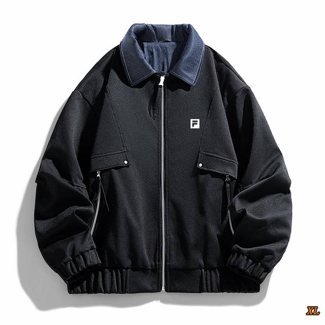 Fila Exclusive Real Shot New Arrival M-8XL Autumn High-Quality Plus Size Denim F