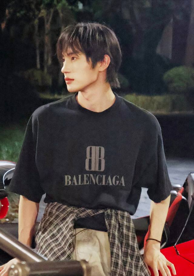 Balenciaga Fw25 Crew Neck Printed Short Sleeve Cotton T-Shirt, Loose Fit Colors: