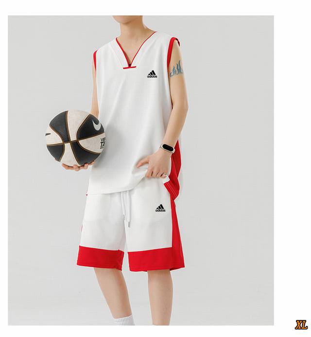 Adidas Exclusive Real Shot New Summer High-Quality Short-Sleeve Sports Suit, Thi