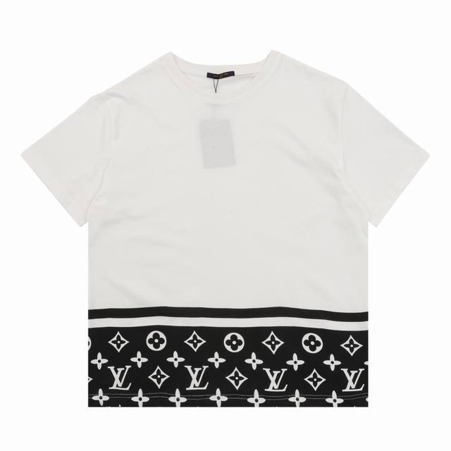 Louis Vuitton Classic Monogram Print Short-Sleeve T-Shirt (Ddd) Size: SL (Ddd)