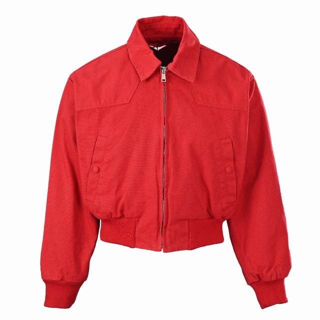 Prada Prd Bright Red Short Jacket Utilizing high-end custom fabric craftsmanship