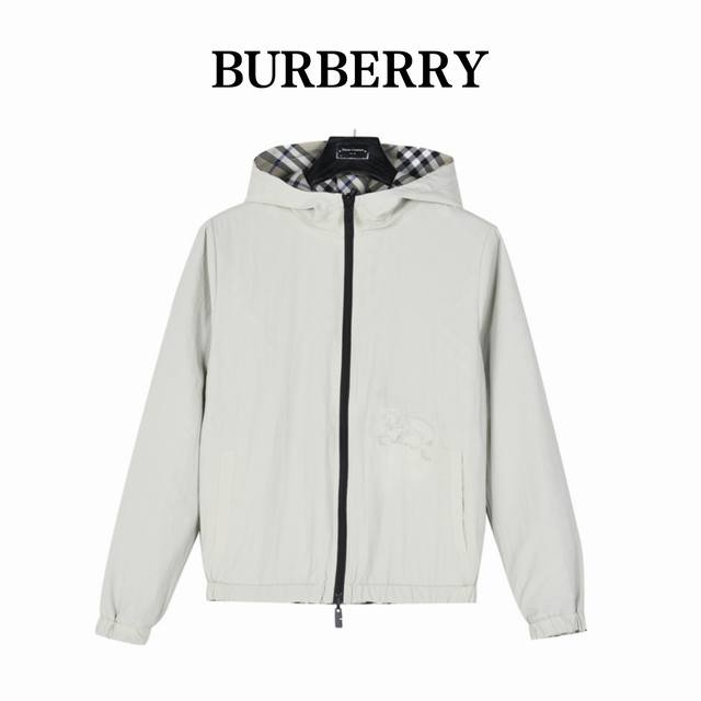 Burberry Check Equestrian Reversible Hooded Jacket. This lightweight hooded jack
