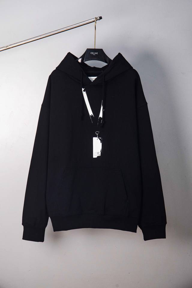 High-quality Maisonmargiela Passport Print Hoodie, unisex, made with 450g heavyw