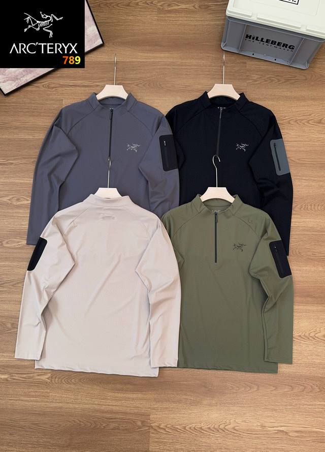 Arc'teryx 2025 Autumn New Half-Zip Long-Sleeve Base Layer Shirt. High-elasticity