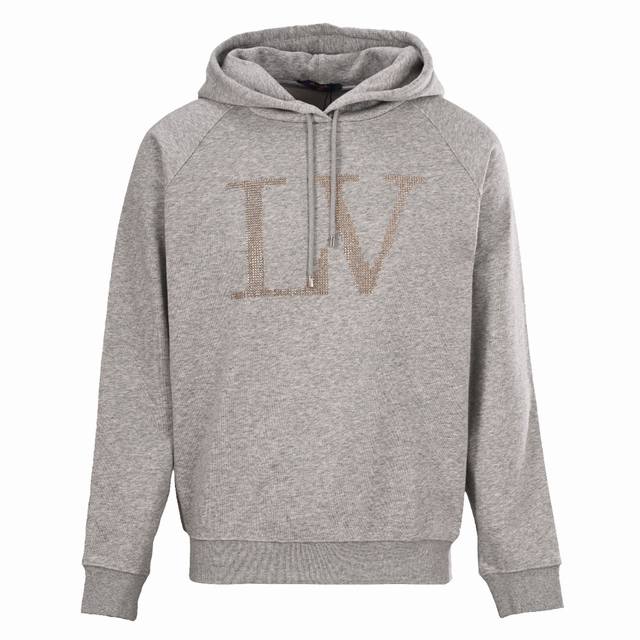Louis Vuitton LV Rhinestone Rhinestone Lettering Hooded Sweatshirt (Ddd). Origin