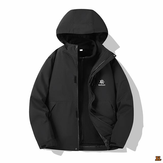 Kailas Exclusive Real Shot New Arrival: Couple's Winter 3-in-1 Hooded Windbreake