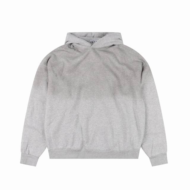 Acne Studios Retro 1996 Rendered Washed Distressed Basic Letter Print Hooded Swe