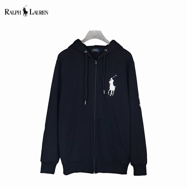 Ralph Lauren Polo Hooded Jacket with Embroidered Logo (Ddd) A must-have for fall