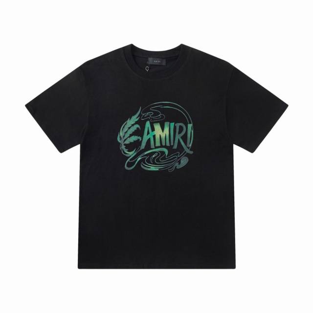 8060#, Amiri iridescent logo, Color: Black, Sizes: S, M, L, XL, Ddd