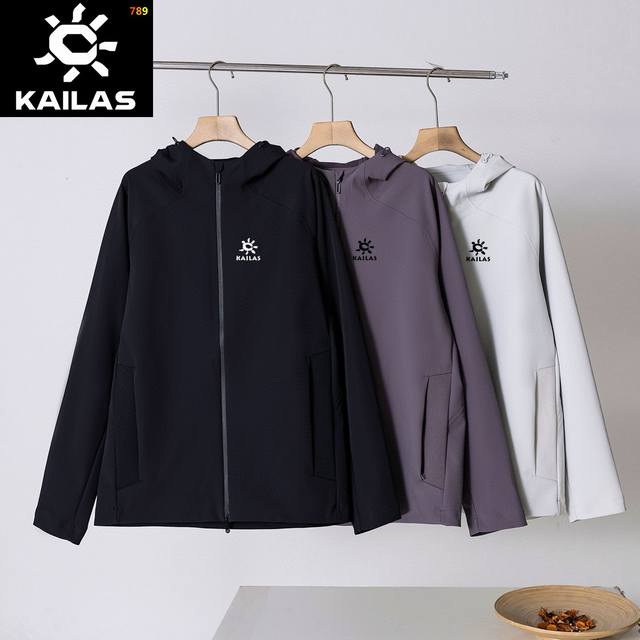 Colors: Black, White, Purple Sizes: M-4XL Kailas Softshell Outdoor Jacket