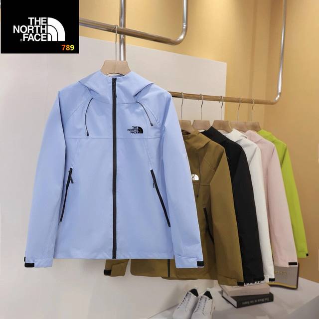 The North Face Jacket! TF Autumn Limited Edition Zipper Solid Color Hooded Jacke