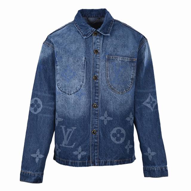 Louis Vuitton LV Lapel Single-Breasted Denim Jacket, Original Version, Purchased
