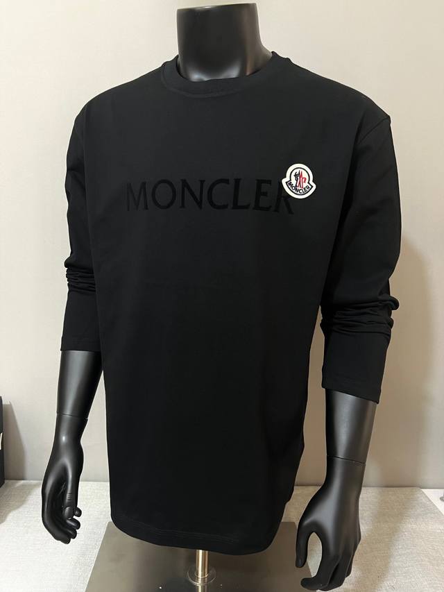 Moncler 2025Fw New Long-Sleeve T-Shirt Arrives! Officially synchronized flocking