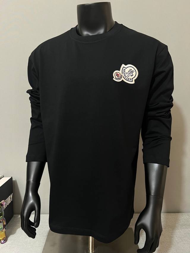 Moncler's new arrival: 2025Fw official double-label long-sleeved T-shirt. Detail