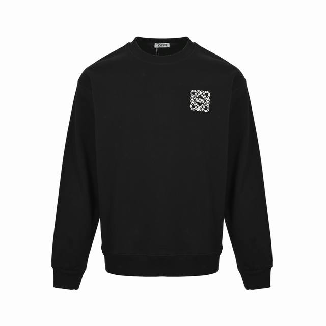 Loewe 25Fw Crew Neck Sweatshirt with Small Label (Ddd) 480G High-Grade Combed Co