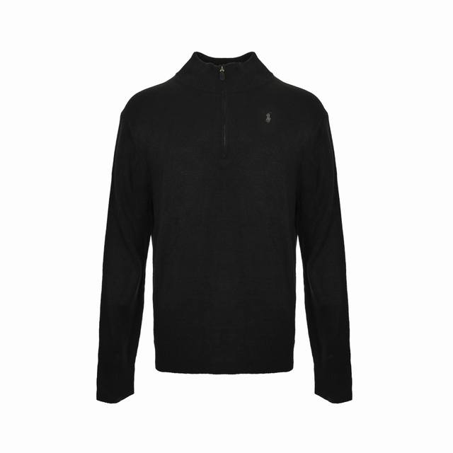 Ralph Lauren 25Fw Pony Logo Plain Knit Half Zipper Sweater (Ddd) The fabric is m