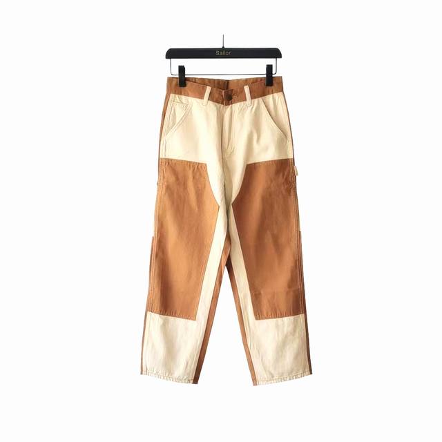 Real shot details + size chart Carhart cargo double knee pants logging pants col