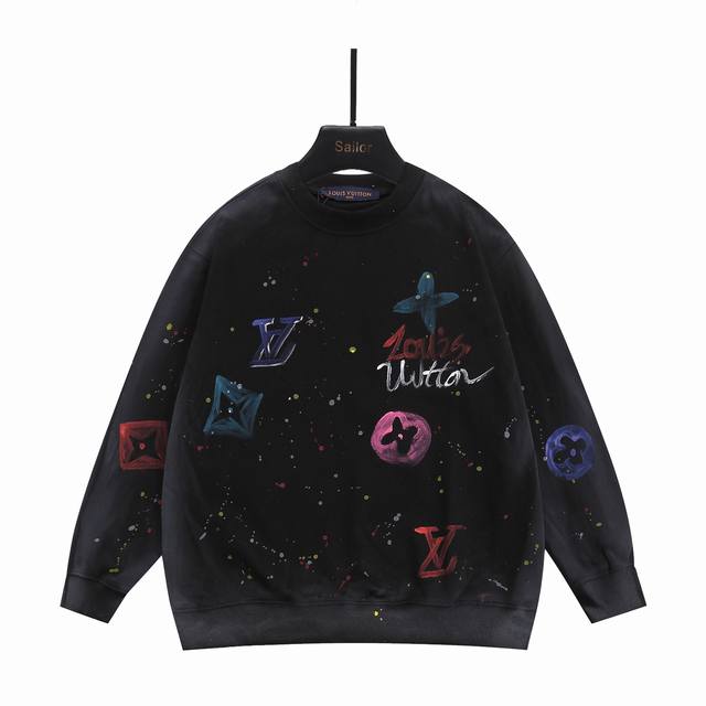 Real Shot Details + Size Chart Louis Vuitton Dirty Pattern Hand-Painted Couple C