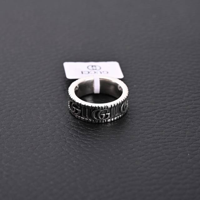 Gucci Double G Silver Ring for Men and Women, Couple Ring. Comes with full packa