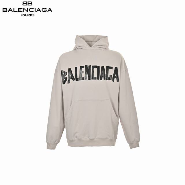 Balenciaga 24Fw Masking Tape Hooded Sweatshirt. Developed by our headquarters, o