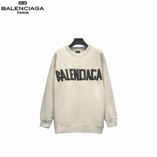Balenciaga 24Ss Masking Tape Printed Sweatshirt (Ddd) 100% Cotton (Ddd) Made wit