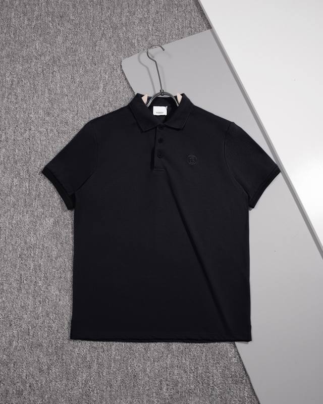 Burberry Classic Check Polo Shirt with Button-Down Collar and Logo. Made with or
