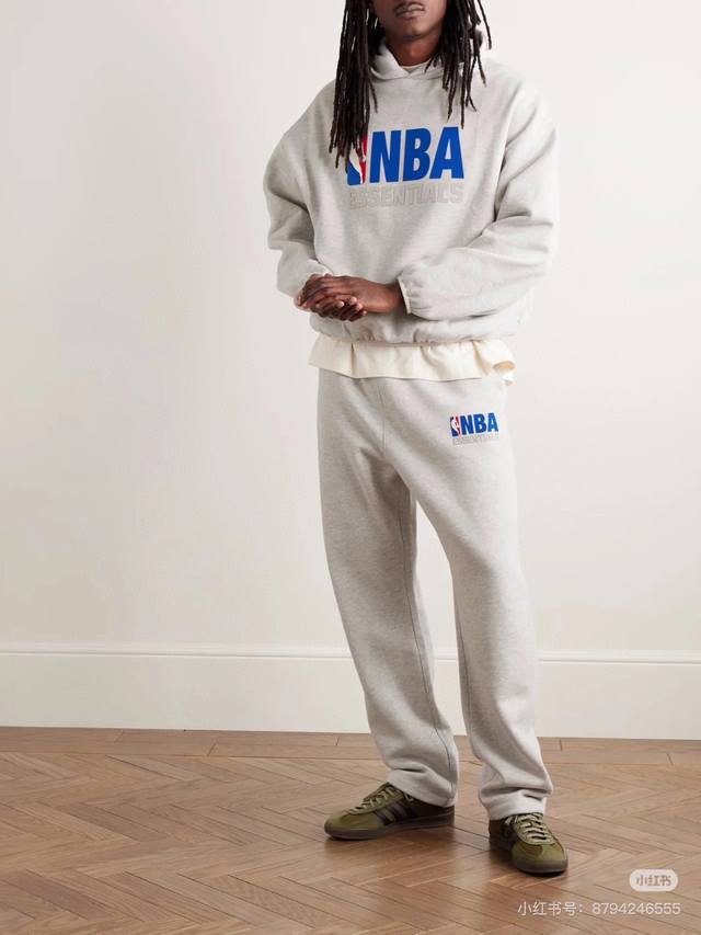 Essentials x NBA All-Star Fleece-Lined Straight-Leg Pants, Unisex: If you're a t