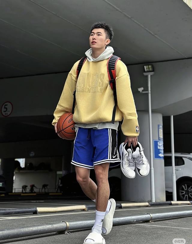 Fear Of God Essentials X NBA Collaboration Ss25 NBA Allstar Pull Over Hoodie Lak