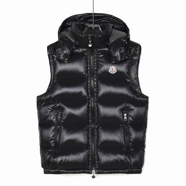 90% Down 470-50% Down Moncer #Bormes Nylon Patent Finish Pudding Quilted Hooded