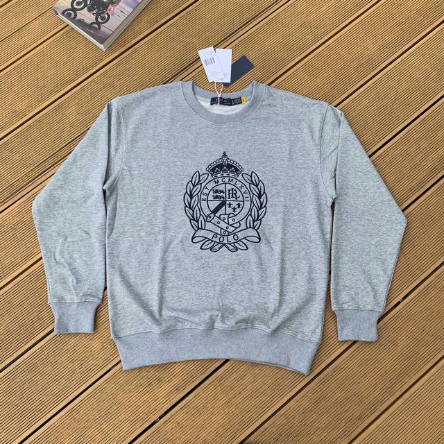 Style No.: S082 Ralphlauren 2025 Fall/Winter New 400G Terry Cloth Sweatshirt wit