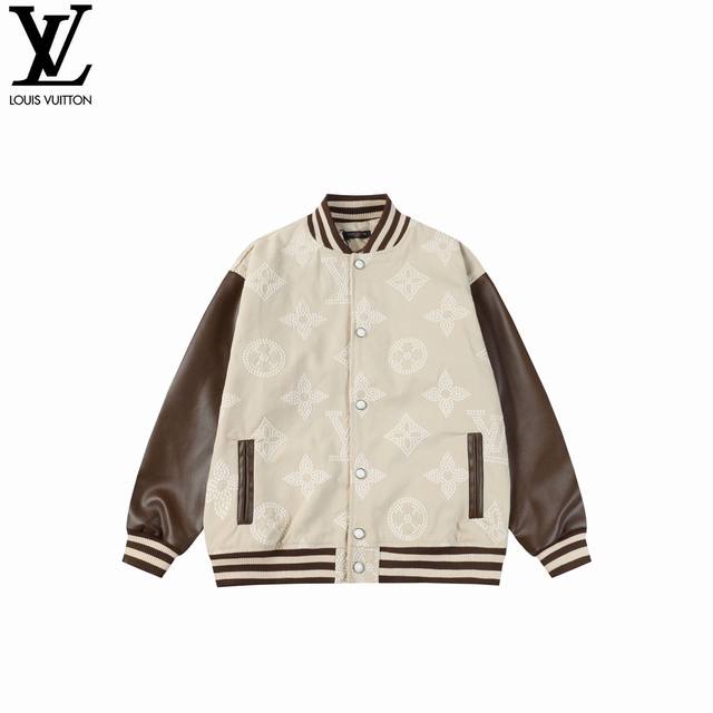 Louis Vuitton 25Ss All-over Print Baseball Uniform - Features toothbrush embroid