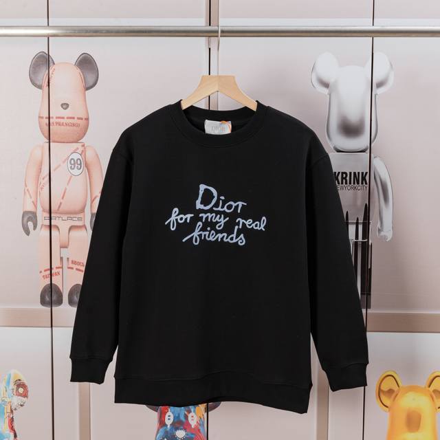Dior New Embroidered Crew Neck Sweatshirt, Ddd. Comfortable and soft fabric, com