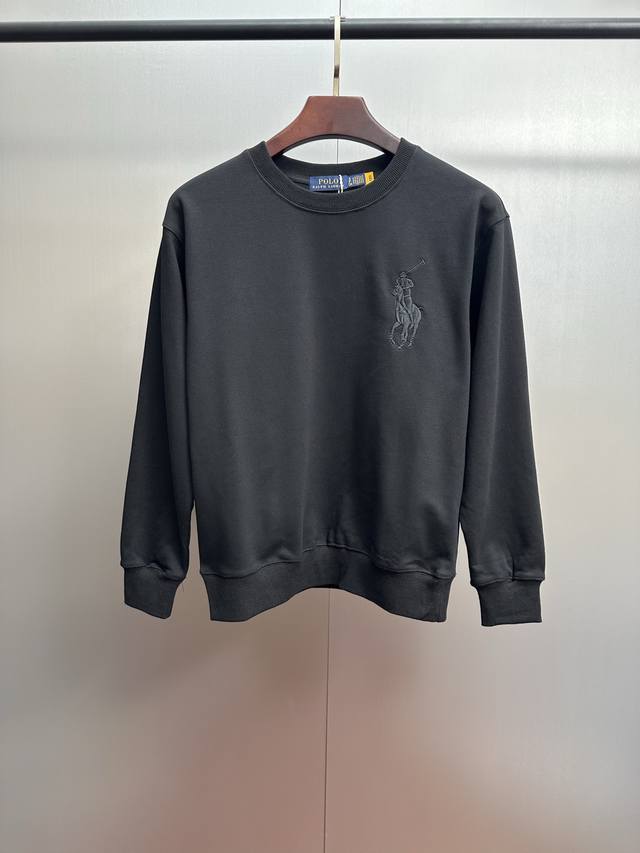 Ralph Lauren 25Ss launches a one-piece color crew neck long-sleeved shirt with a