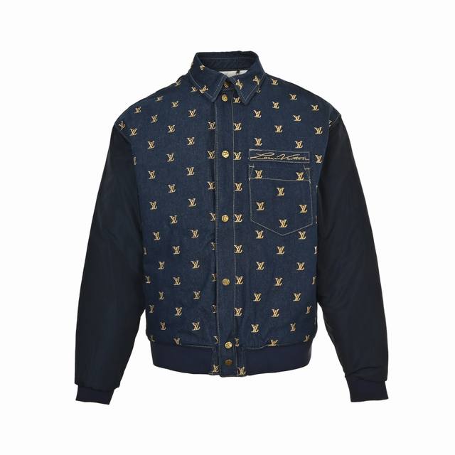 Louis Vuitton Fully Embroidered Denim Cotton Jacket (Ddd) Louis Vuitton SS26 New